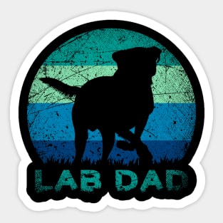 Lab Dad Labrador Sticker